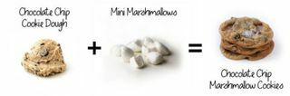 Marshmallow-koekjes met chocoladeschilfers 