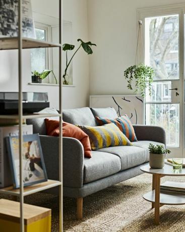 nápady na zdobení malého obývacího pokoje
