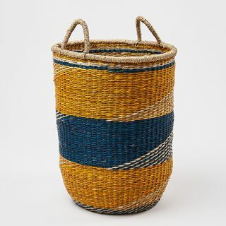 Košara za shranjevanje morske trave Blue Stripe 