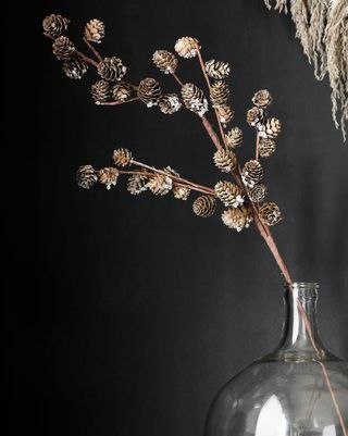 Tulpina de ramură de cone de pin artificială