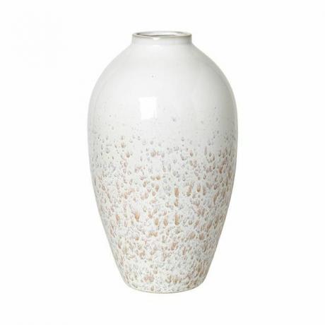 Vas Ingrid dalam Warna Putih dan Tan