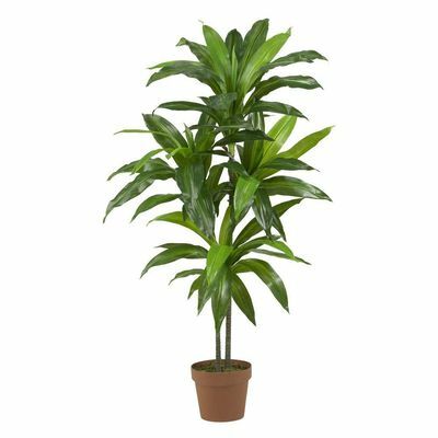 Real Touch 48 pol. H Green Dracaena Silk Plant