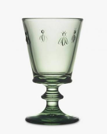 Abeille Weinglas mit Bienenstiel, 6er-Set, Provence-Grün