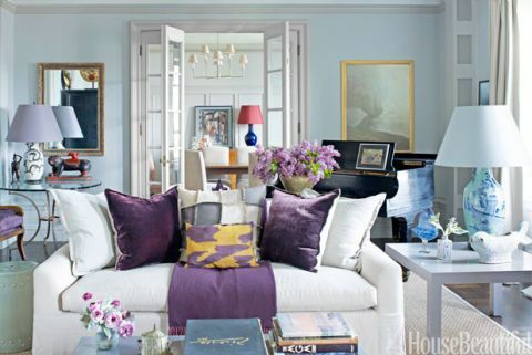 Istaba, interjera dizains, dzīvojamā istaba, mājas, mēbeles, violeta, interjera dizains, galds, lavanda, dīvāns, 