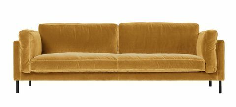 Μόναχο Τριθέσιος καναπές, μέλι, Swoon - κίτρινα έπιπλα