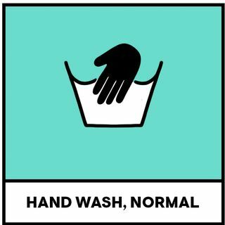 håndvask normale klesvasksymboler