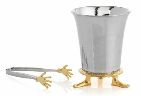 michael aram aniversario colección conmemorativa objetos decorativos velas sal pimienta cubo de hielo tabla de quesos esparcidor metal metalistería diseñador