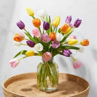 De sæsonbestemte tulipaner