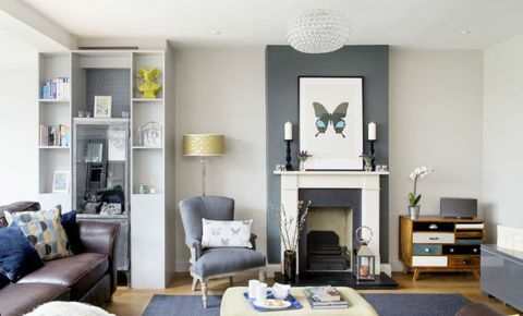 Mėlyna, kambarys, interjero dizainas, žalia, svetainė, namai, siena, baldai, grindys, interjero dizainas, 
