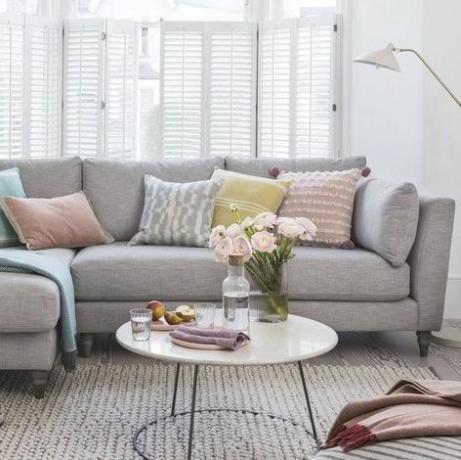 a legnépszerűbb kanapé színek, szürke