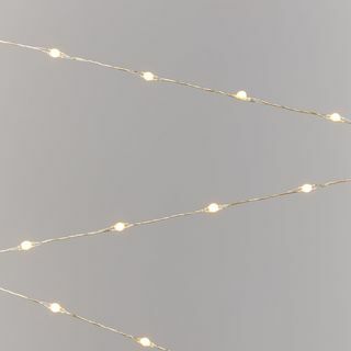 320 LED -valgustit, kuldne / soe valge, 24 m
