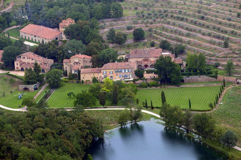 Chateau Miraval, Angelina Jolie y Brad Pitt's Estate en Provenza, Francia