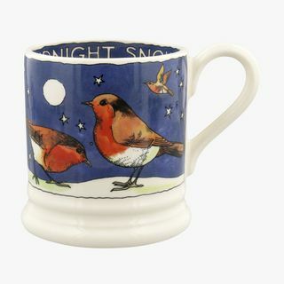 „Robins In The Snow“ 1/2 puodelio puodelis