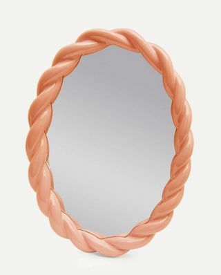 Espelho de trança oval