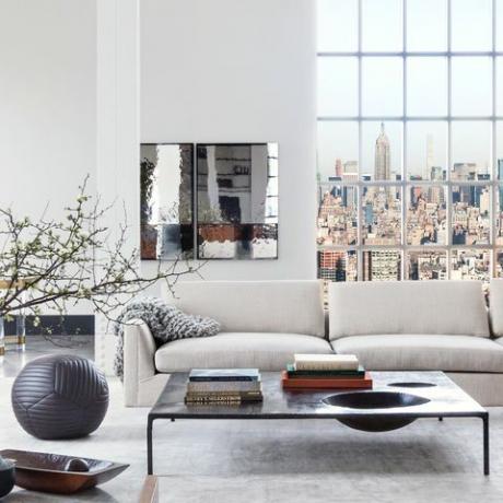apartament z widokiem na panoramę Manhattanu