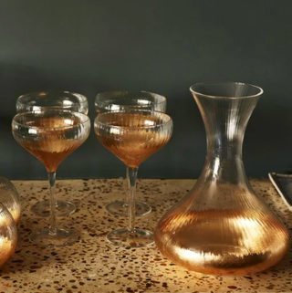 Piattini Champagne Joli Gold - Set di quattro