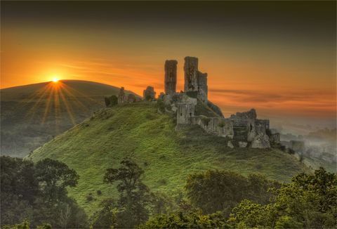ปราสาท Corfe, Dorset, อังกฤษ