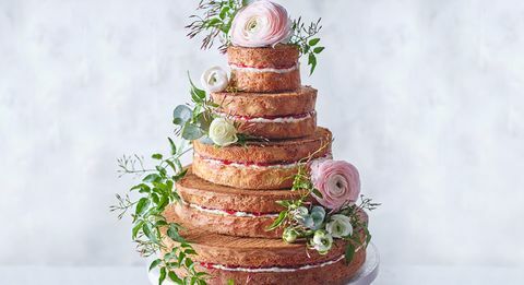 Waitrose entretenido pastel de bodas desnudo