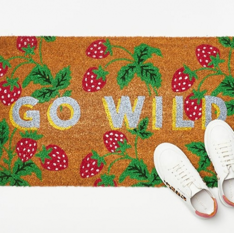 Go Wild Strawberry Doormat Medium