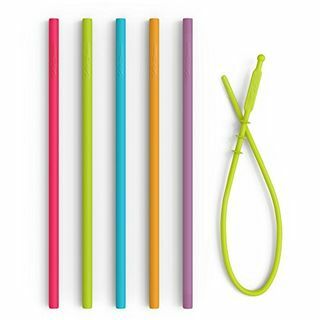 Pailles fines en silicone Softy Straws