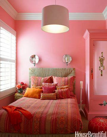 rosa Schlafzimmer
