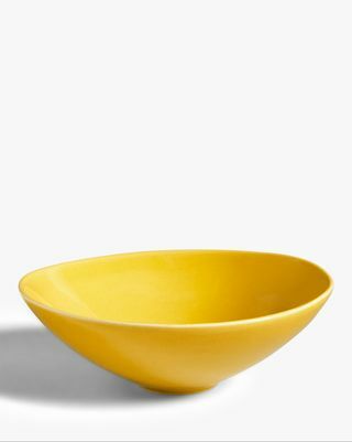 Zastakljena srednja zdjela, 20 cm, žuta