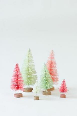 mini ideas de árbol de navidad de mesa