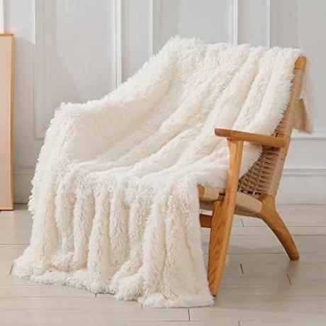 Extra Soft Fuzzy Faux Fur ριχτάρι κουβέρτα