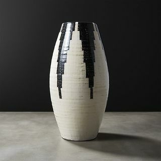 Siena svart og hvit vase