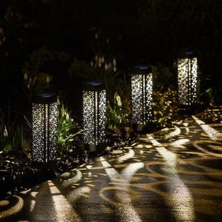 4 luces de estacas solares marroquíes