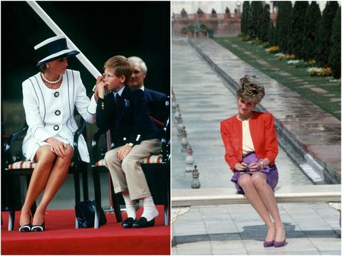 La principessa Diana seduta