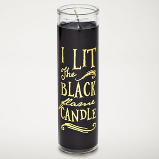 Musta liekki kynttilä