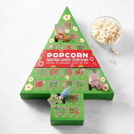 Vianočný popcorn adventný kalendár