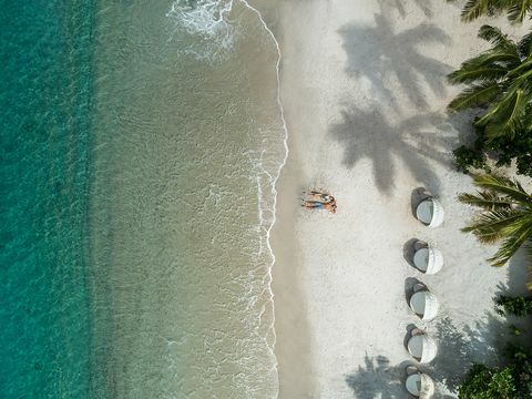 cukraus paplūdimys St Lucia, balto smėlio paplūdimys