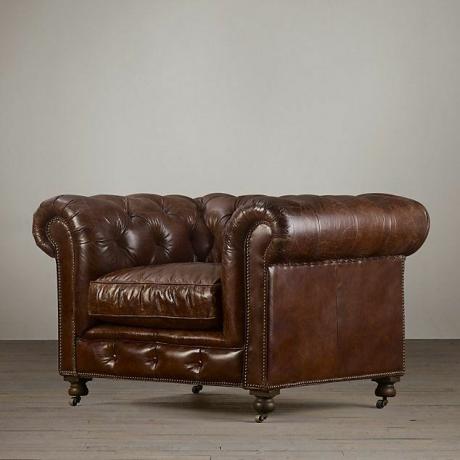 Meubles, chaise club, cuir, bronzage, chaise, canapé, marron, chambre, antiquité, 