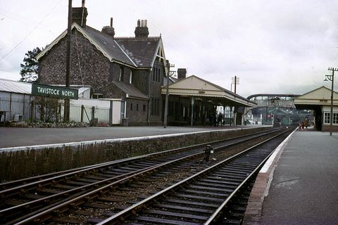 σιδηροδρομικός σταθμός tavistock North, φωτογραφήθηκε στις 4 Μαΐου 1968