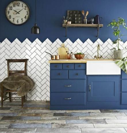 Antique Crackle Metro Tiles by Walls and Floors Ltd