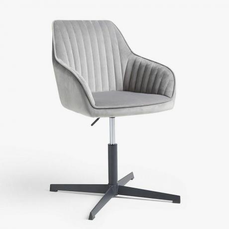 John Lewis & Partners Brooks Velvet irodai szék, szürke