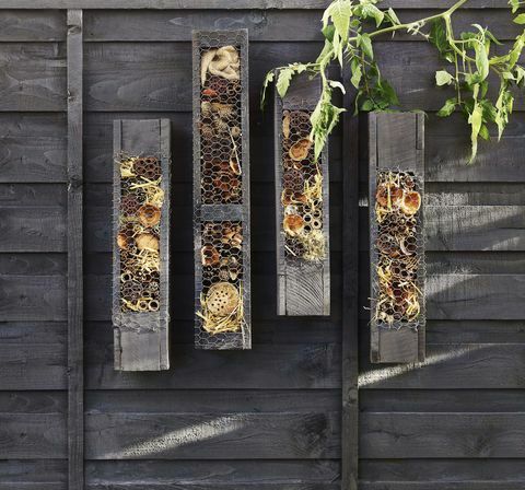 DIY záhradné nápady, včelí hotel