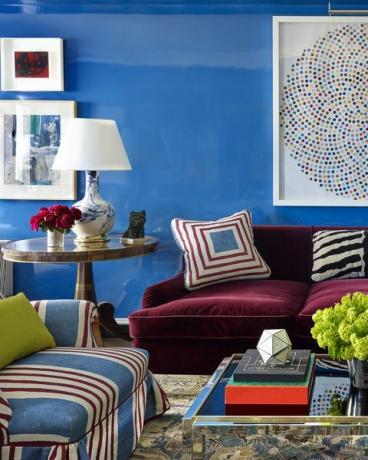 Nick Olsen Blue Living Room
