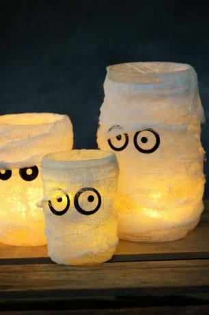 halloween mumija lantern