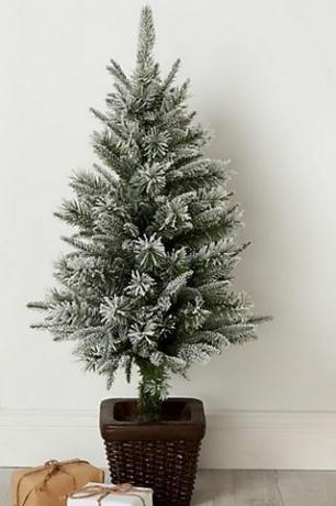 3 piedi Tarnaby Floccato albero di Natale artificiale in vaso