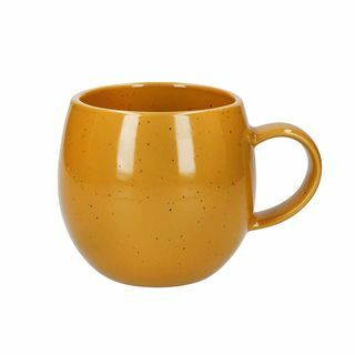 House Beautfiul Speckle Globe Mug - Mustard