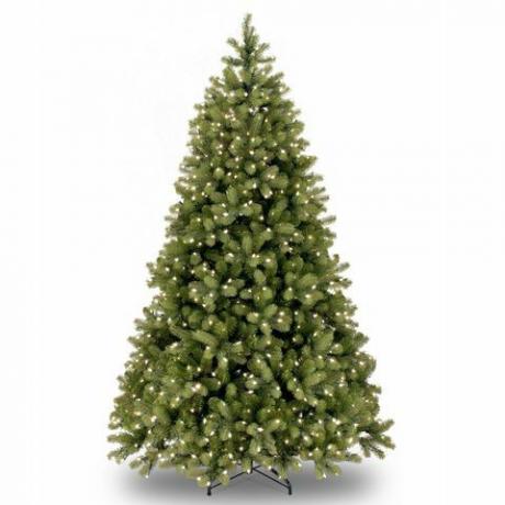 Árbol de Navidad artificial pre-iluminado Bayberry Spruce Feel-Real de 6 pies, Hayes Garden World