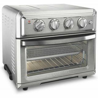 Rustfrit stål 2-i-1 Air Fryer & Toaster Ovn 