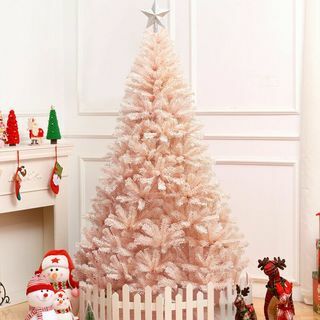 Künstlicher Weihnachtsbaum aus rosa Tanne