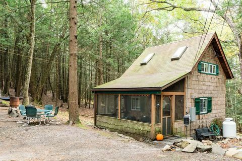 drobna kabina v gozdu