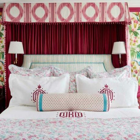 बेडरूम, बिस्तर, सजावट, फर्नीचर, कमरा, पर्दा, गुलाबी, आंतरिक डिजाइन, बिस्तर फ्रेम, संपत्ति, 