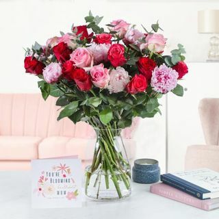 Valentínska ruža a pivonka