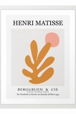 Stampa con taglio a foglia d'arancio Matisse 